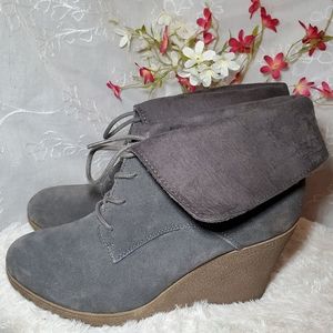 MIA Gray Suede Boots